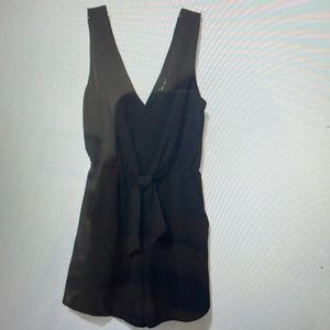 Lily Rose Black Sleeveless Romper